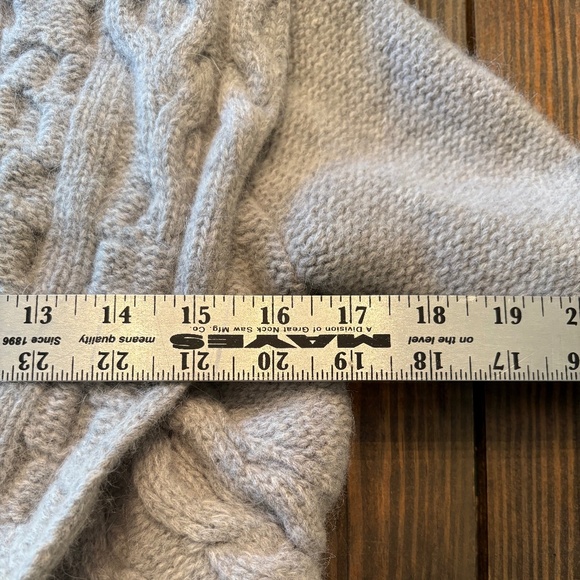 Sarah Spencer Womens Cardigan Shrug Sweater Cable Knit Wool Blend - Picture 3 of 7